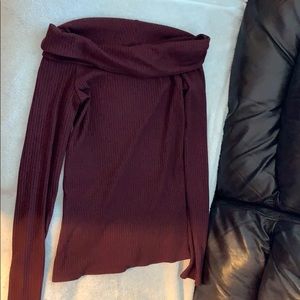 Over the shoulder long sleeve